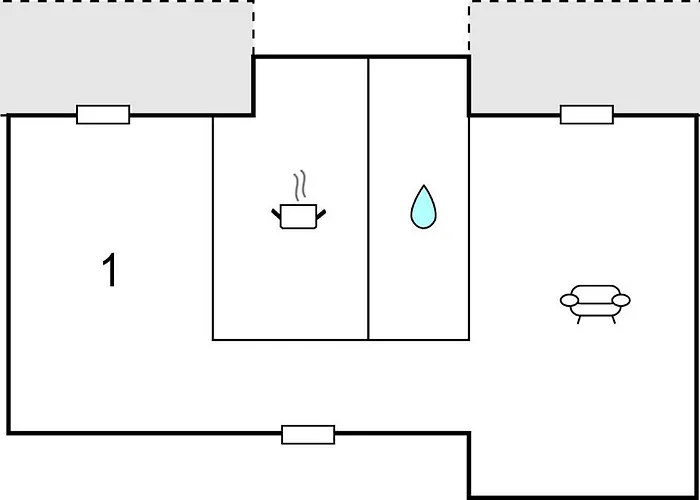 1 Bedroom Stunning In アパート